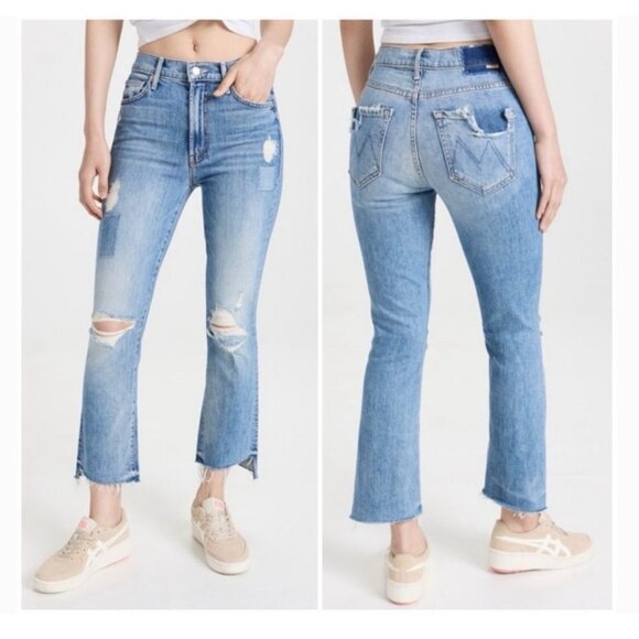 Mother Superior The Insider Crop Jeans Step Fray We are Castaways Size 29 Women'
